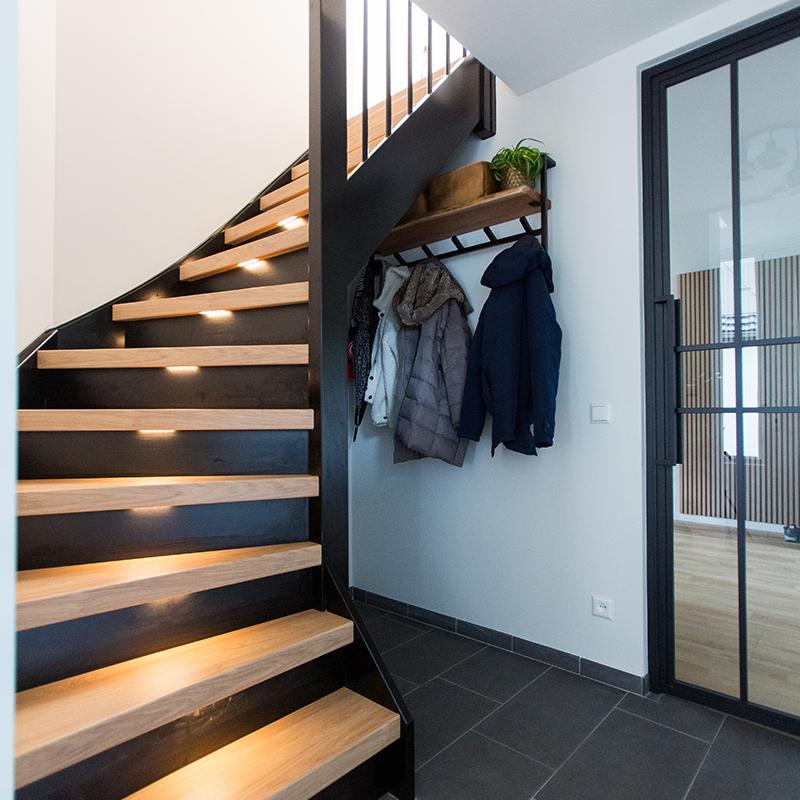Natural Oak gecombineerd met zwart