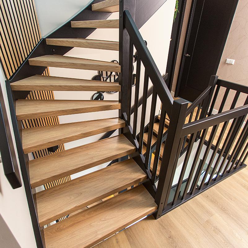 Trapkleur Natural Oak met zwart