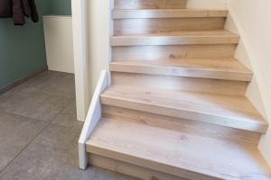 Van een open trap naar dichte trap maken