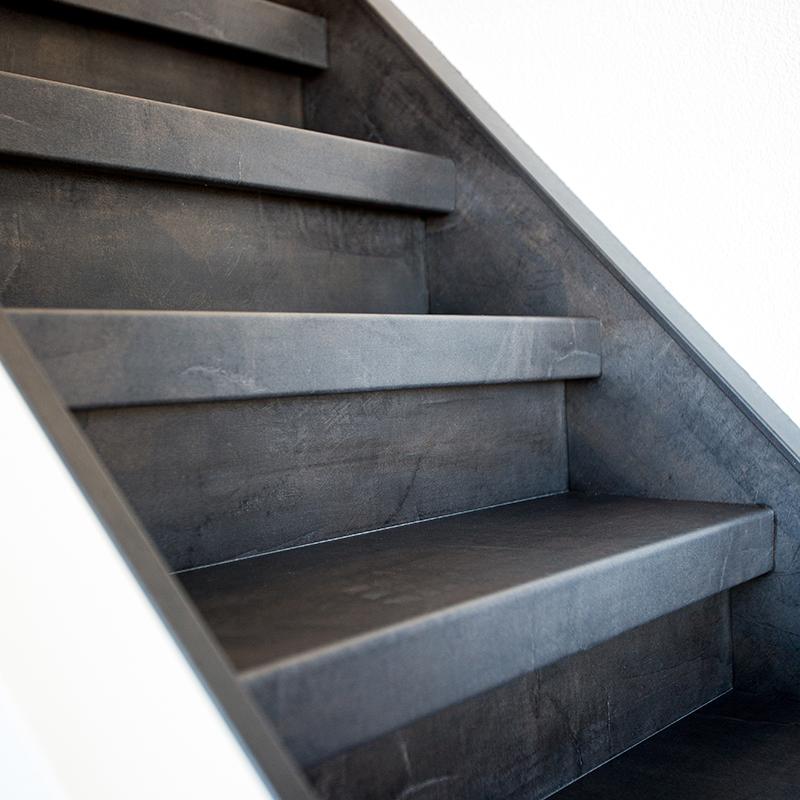 detail donkere Buffalo Jacket trap