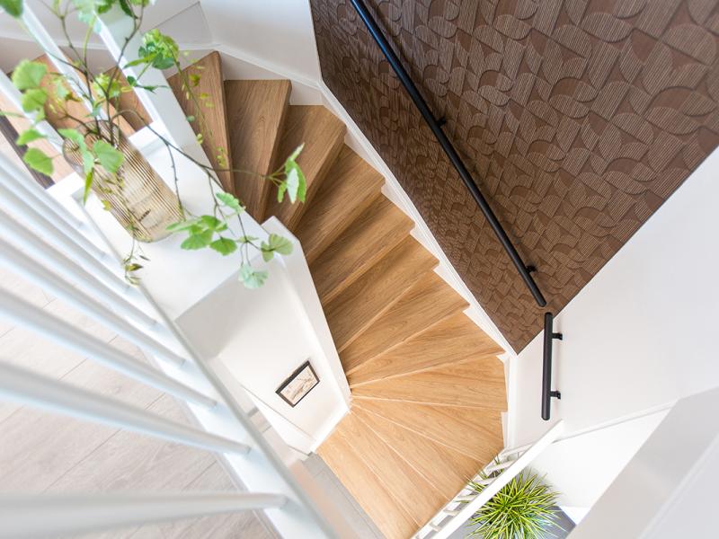 renovatie van trap bovenaanzicht